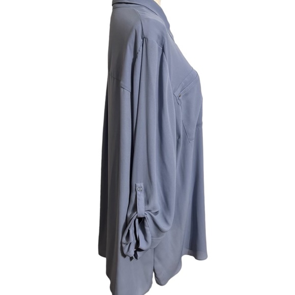 * ❤️LANE BRYANT DUSTY BLUE BLOUSE   26/28 plus - Picture 7 of 11